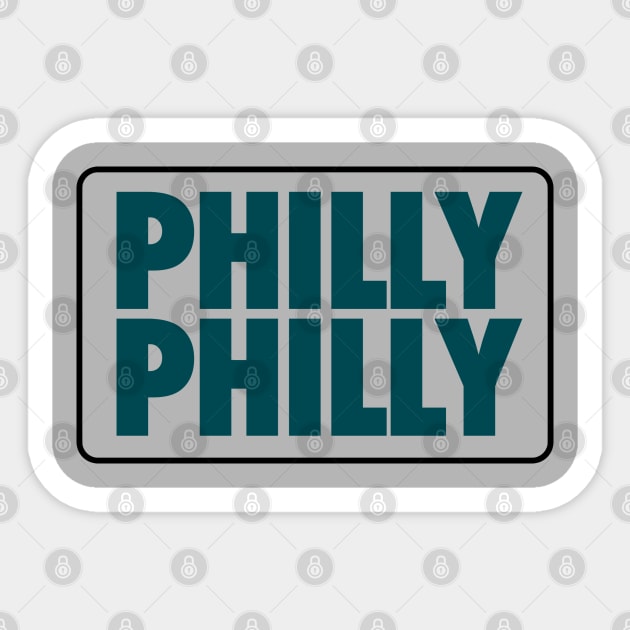 Philly Philly (Eagles) Sticker by Center City Threads